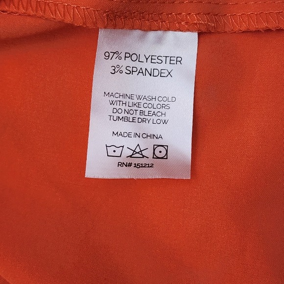 Mary Square Women's Sleeveless Tiered Maxi Dress Orange Sz. M - Picture 10 of 10